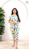 Sanvi SoftCotton Lounge Wear 3/4 Pant - The Maternity Store by Preethiwear