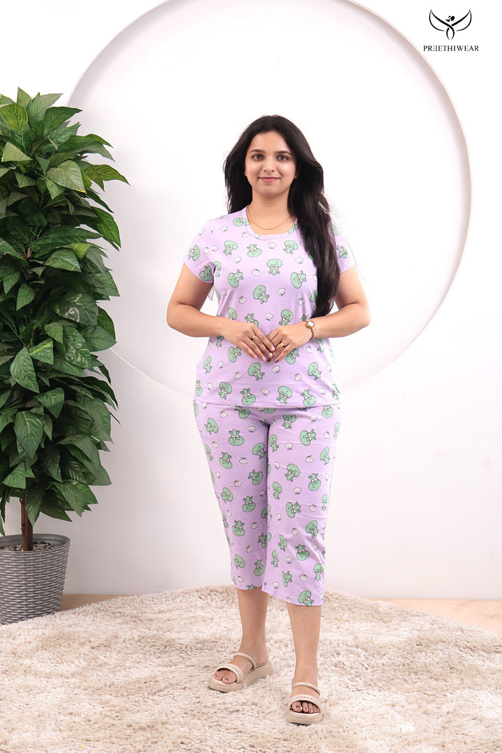 Lumae SoftCotton Lounge Wear 3/4 Pant