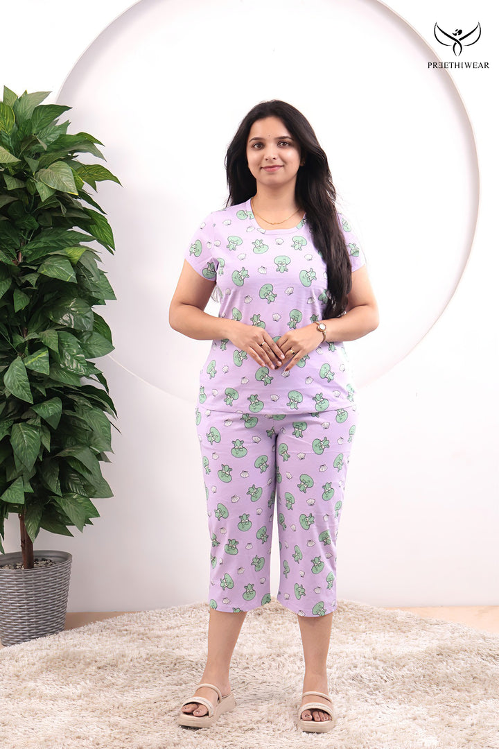 Lumae SoftCotton Lounge Wear 3/4 Pant