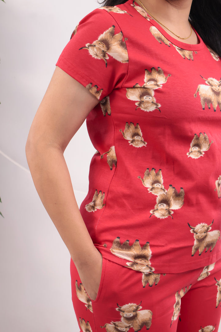 Aarvi SoftCotton Lounge Wear 3/4 Pant