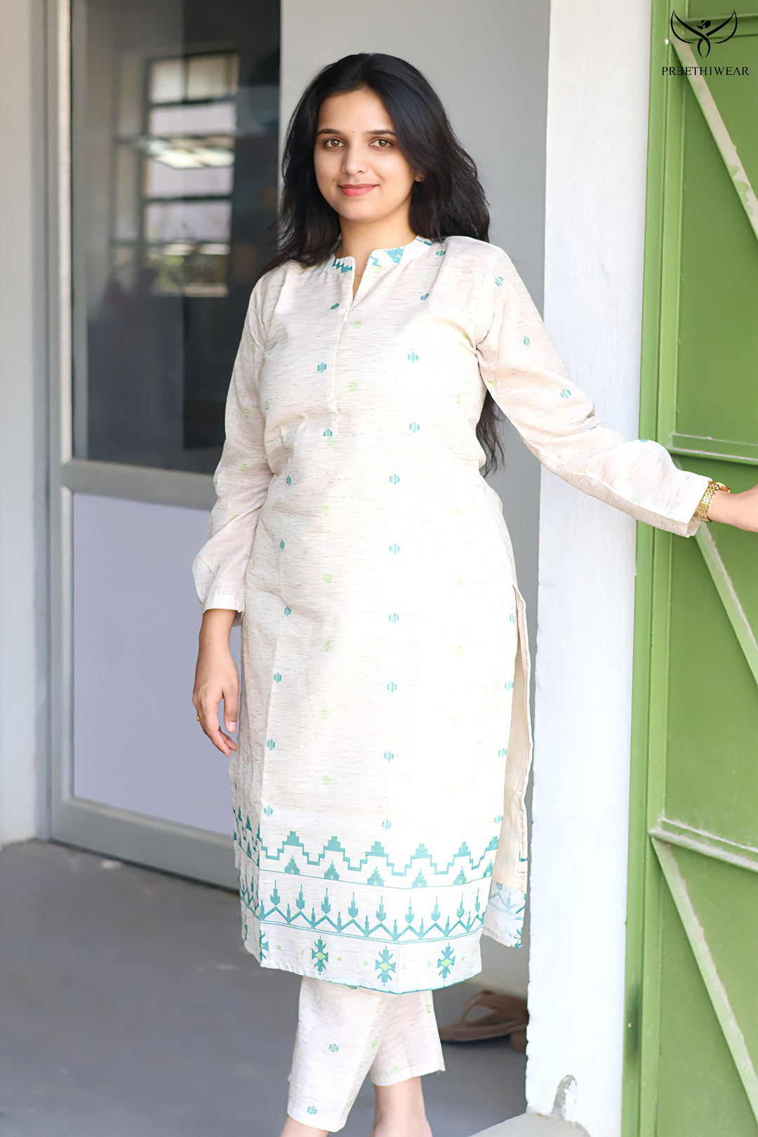 Althea Maternity Dress with center Zip