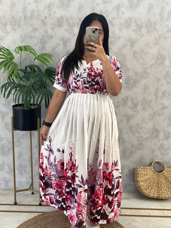 Flamingo Maternity Dress  (PREORDER-Nov4)