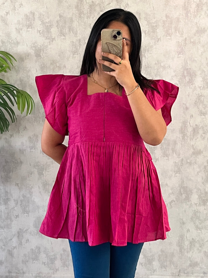 Elisa Short top/Center Zip