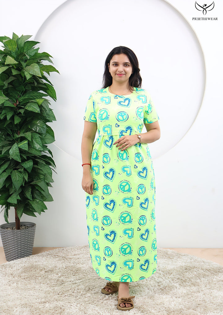 Zeni SoftCotton Full Length Maternity Loungewear