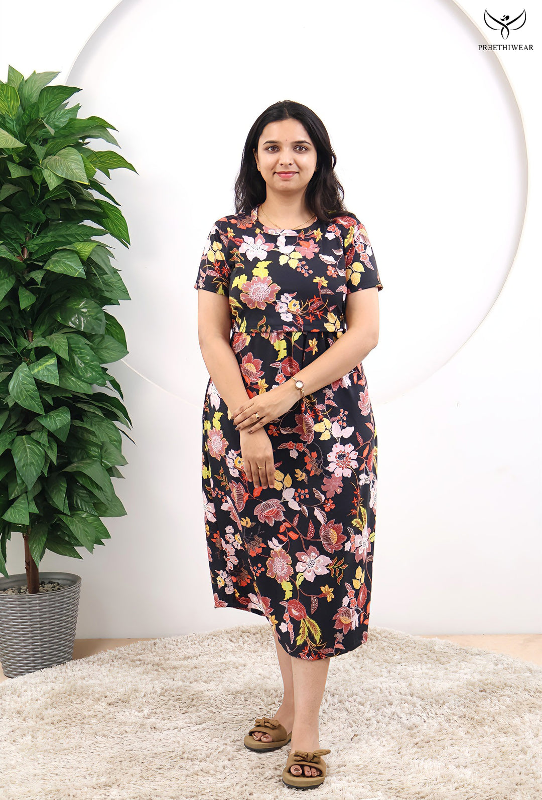 Tira SoftCotton Calf Length Maternity Loungewear