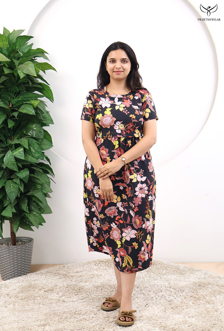 Tira SoftCotton Calf Length Maternity Loungewear
