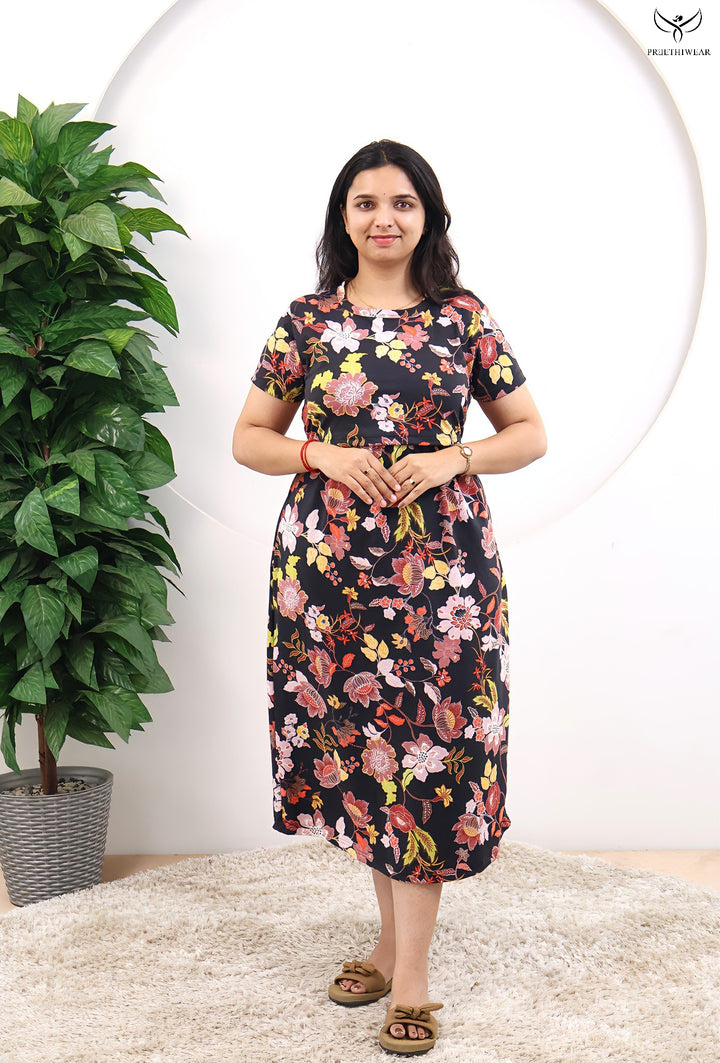 Tira SoftCotton Calf Length Maternity Loungewear