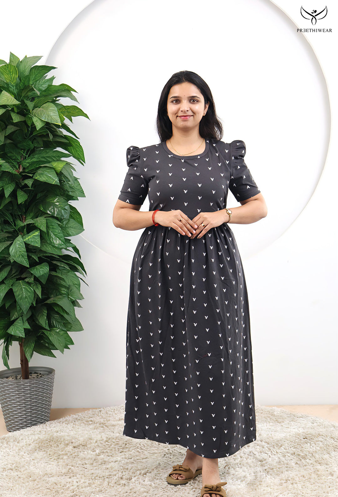 Viree SoftCotton Full Length Maternity Loungewear