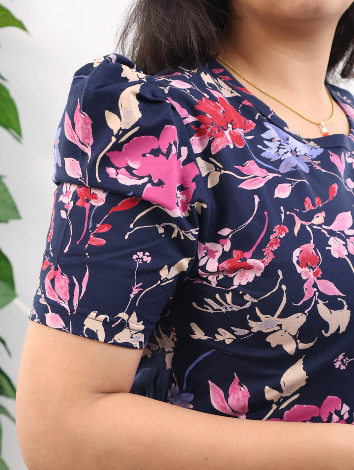 Iyla2 SoftCotton Calf Length Maternity Loungewear