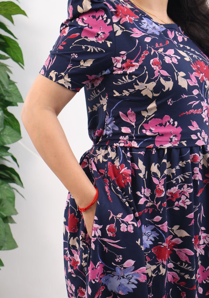 Iyla2 SoftCotton Calf Length Maternity Loungewear