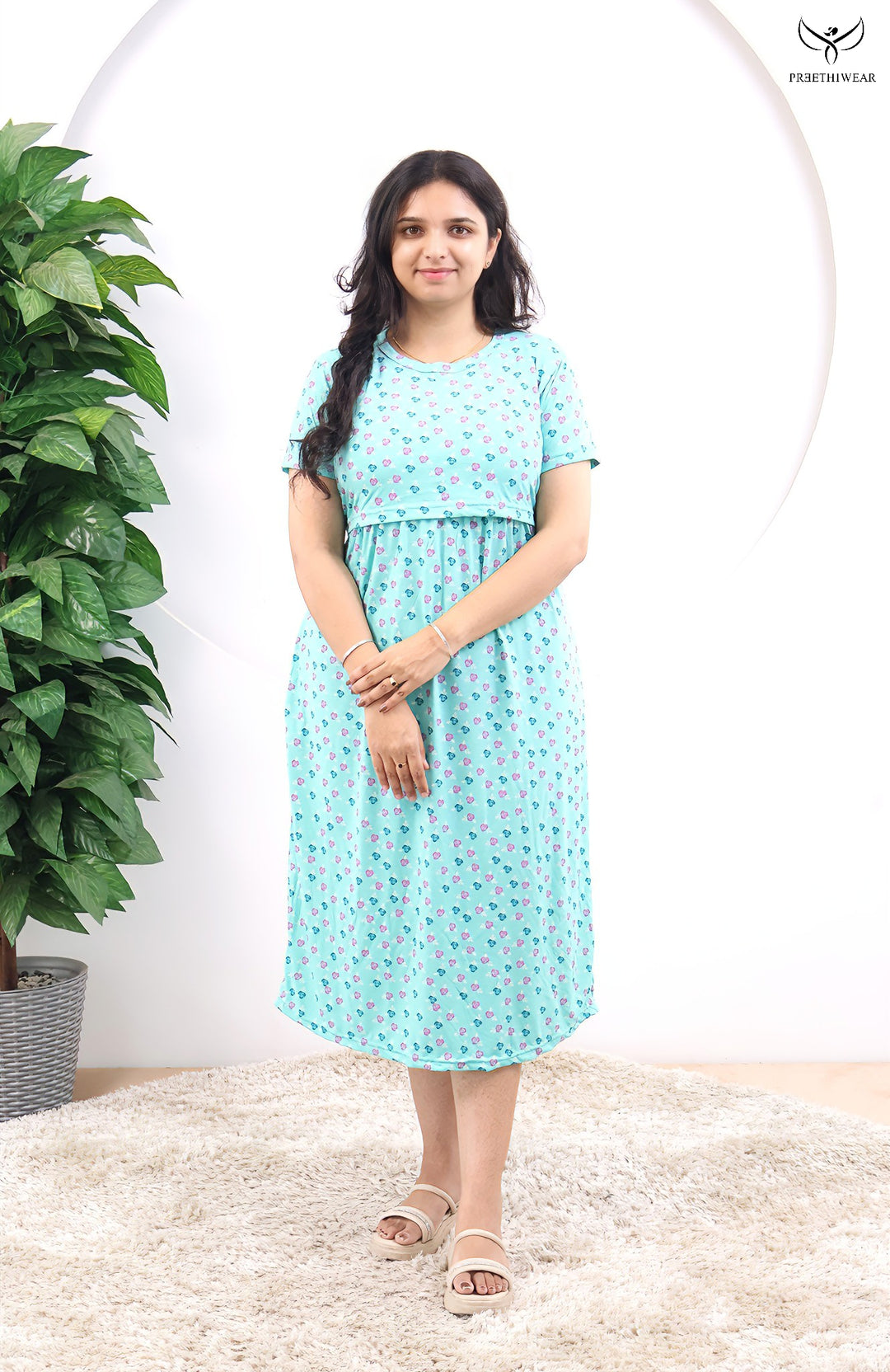 Nori SoftCotton Calf Length Maternity Loungewear