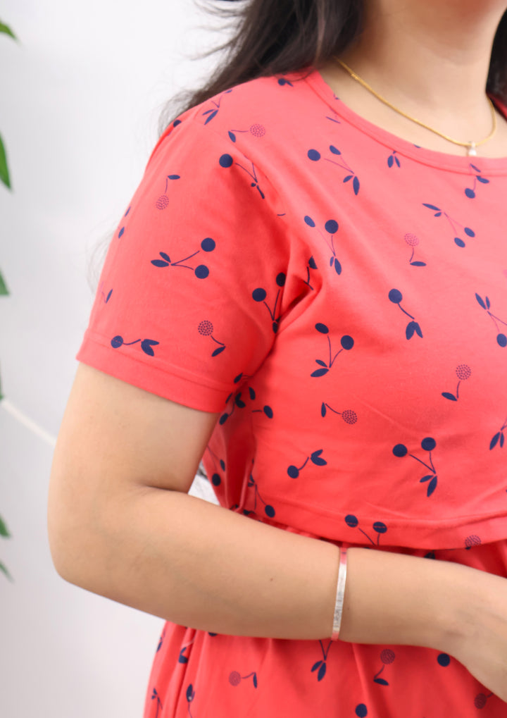 Jiya3 SoftCotton Calf Length Maternity Loungewear