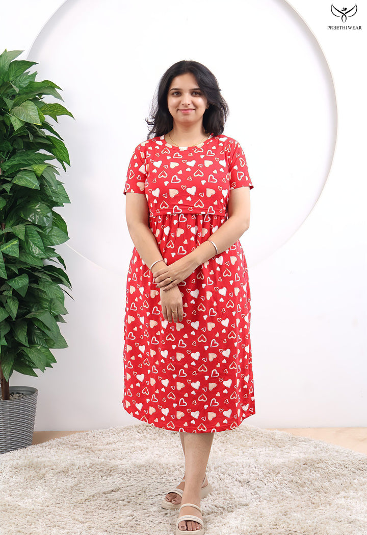 Auri SoftCotton Calf Length Maternity Loungewear