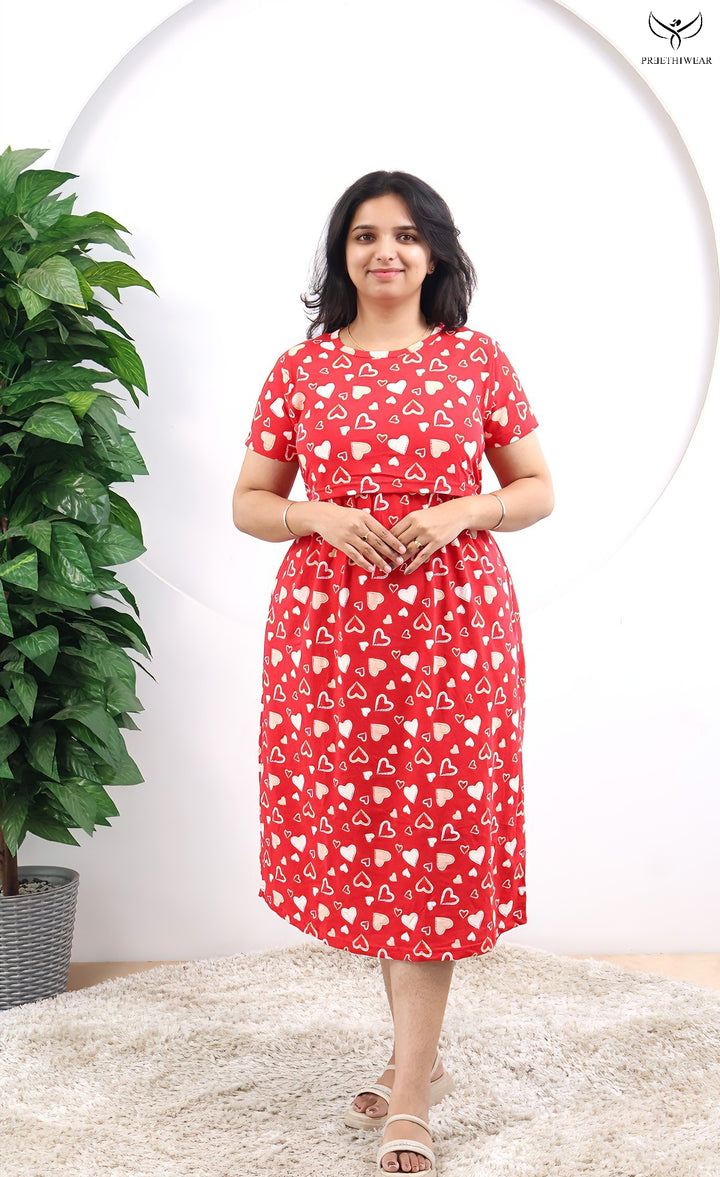 Auri SoftCotton Calf Length Maternity Loungewear