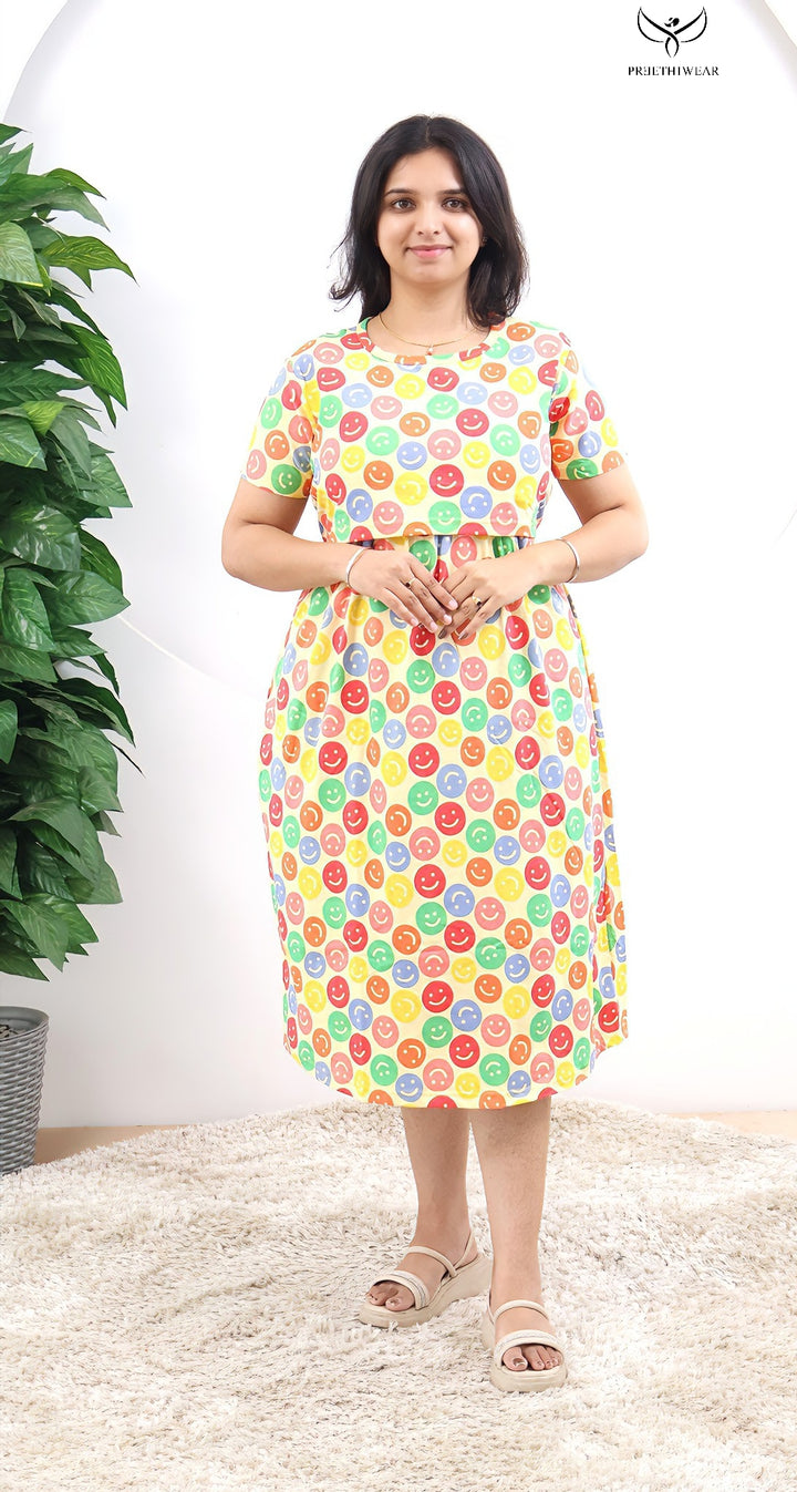 Avira1 SoftCotton Calf Length Maternity Loungewear