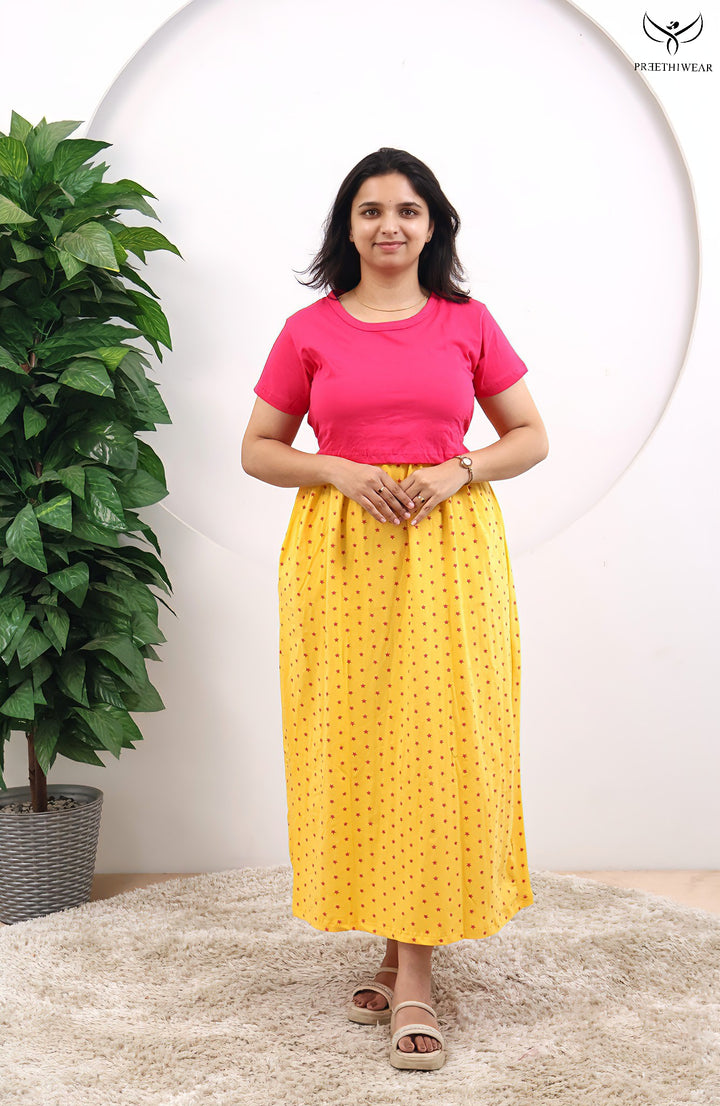 Louisa SoftCotton Full Length Maternity Loungewear