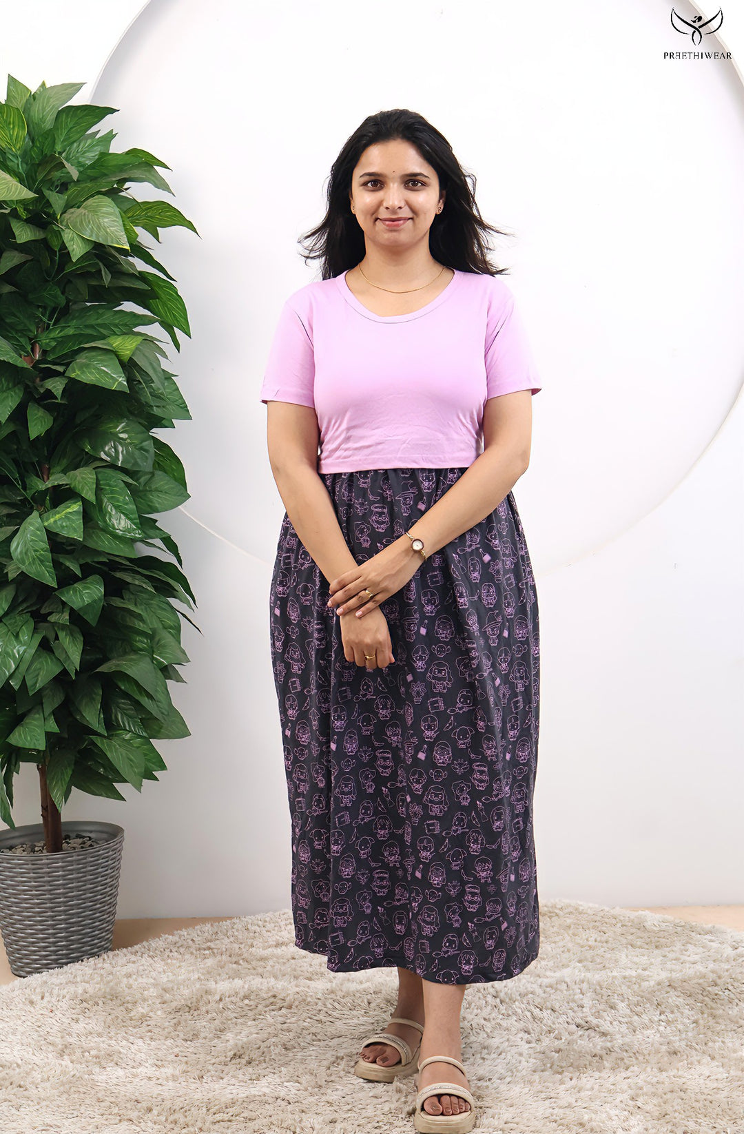 Navina SoftCotton Full Length Maternity Loungewear