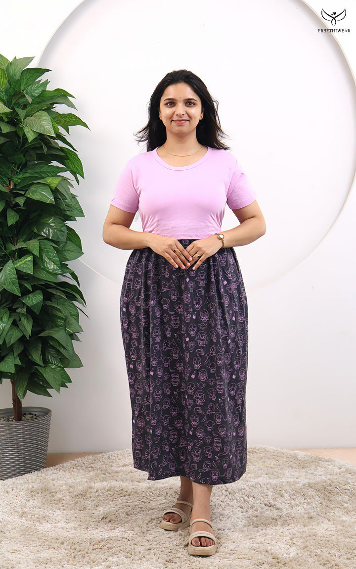 Navina SoftCotton Full Length Maternity Loungewear