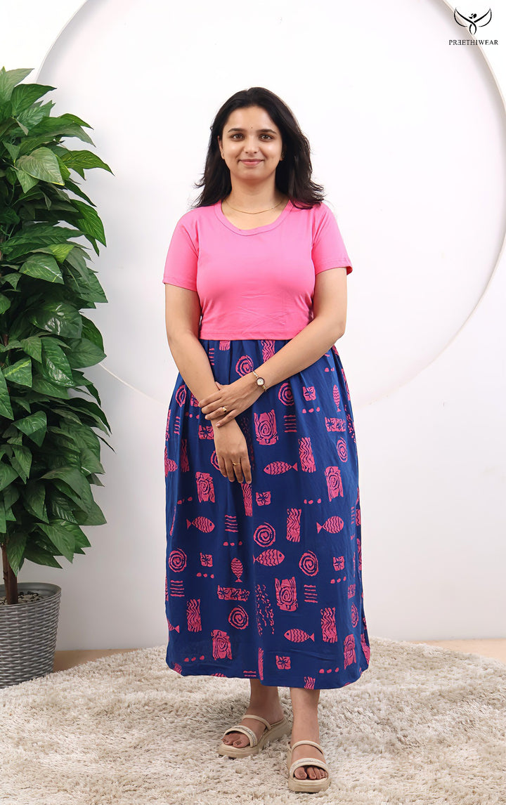 Rithu SoftCotton Full Length Maternity Loungewear
