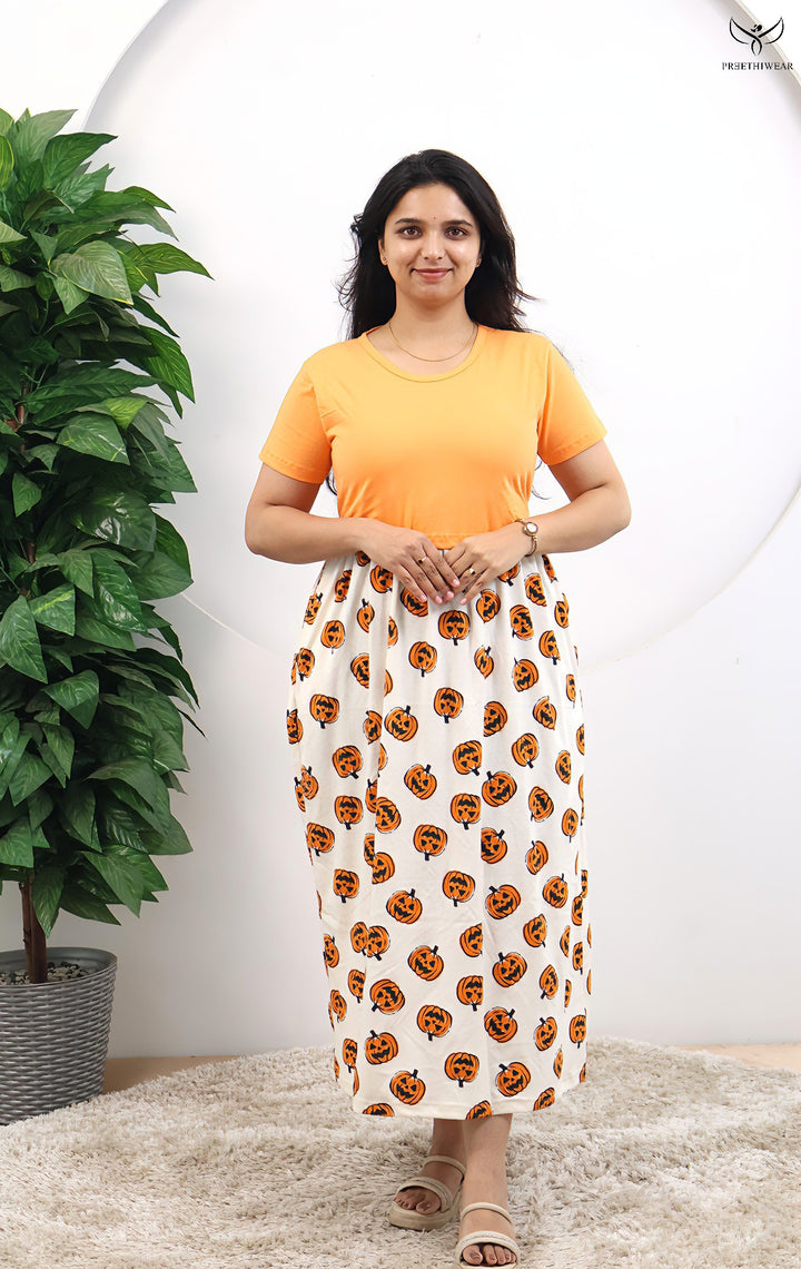 Sylvia SoftCotton Full Length Maternity Loungewear