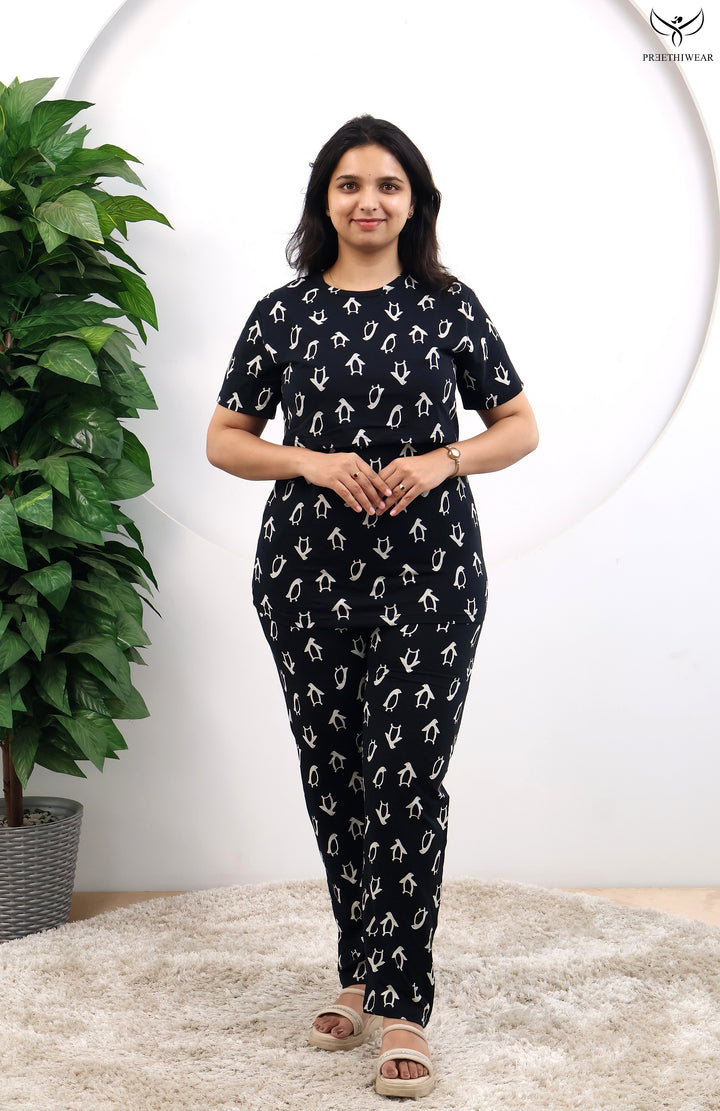 Indira SoftCotton Maternity Top Pant Set