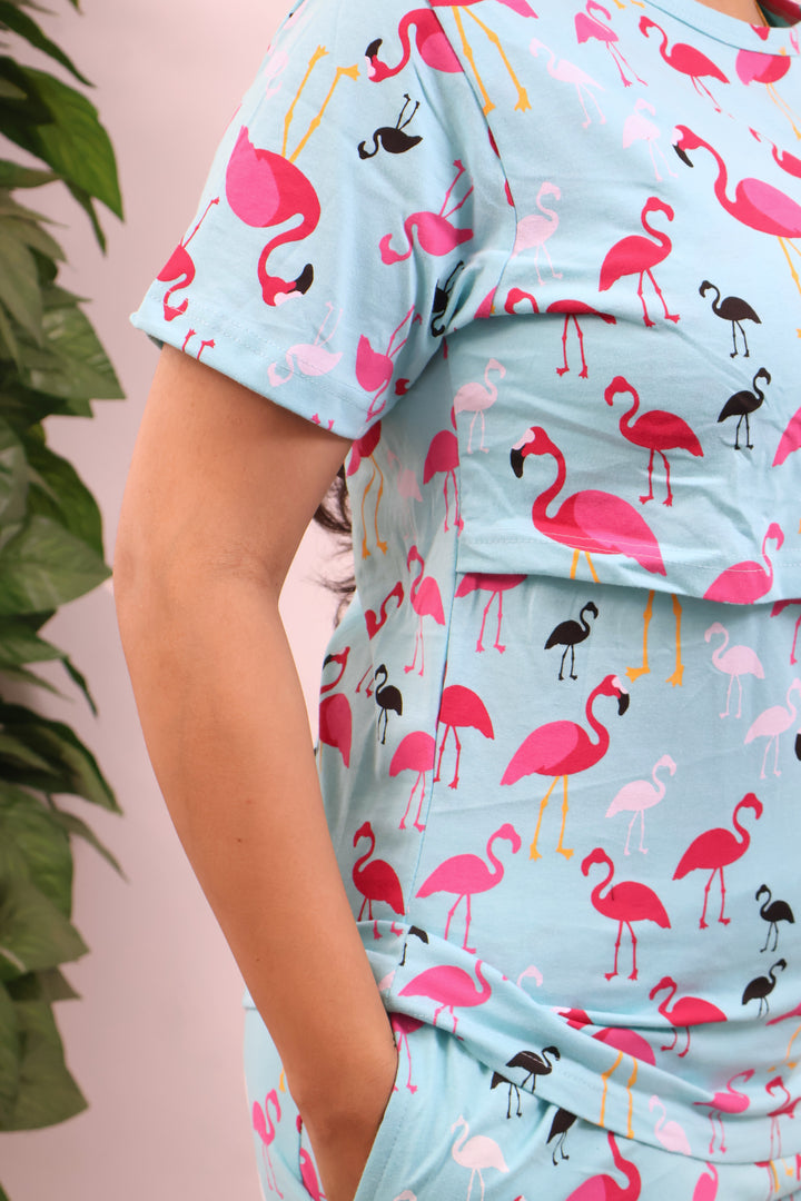 Tayira SoftCotton Maternity Top Pant Set