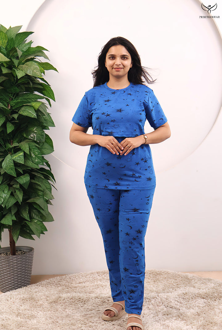 Vansa SoftCotton Maternity Top Pant Set