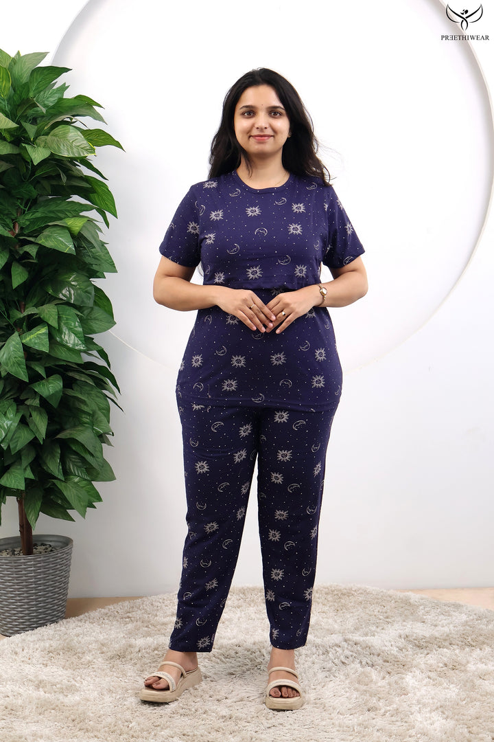 Ipsita SoftCotton Maternity Top Pant Set