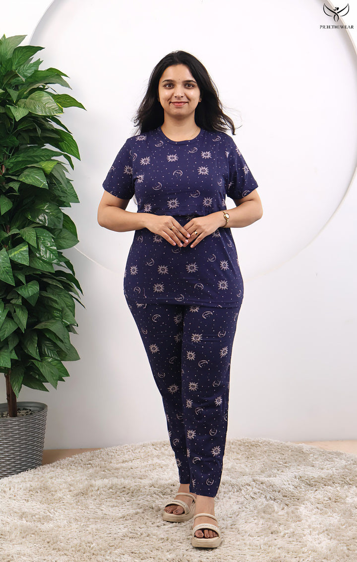 Ipsita SoftCotton Maternity Top Pant Set