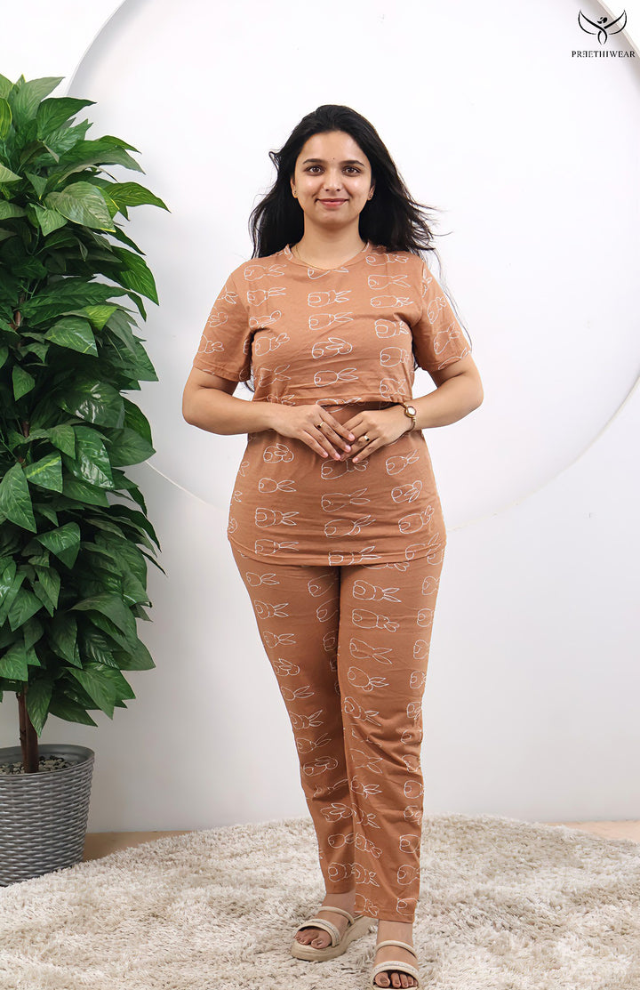 Vritika SoftCotton Maternity Top Pant Set