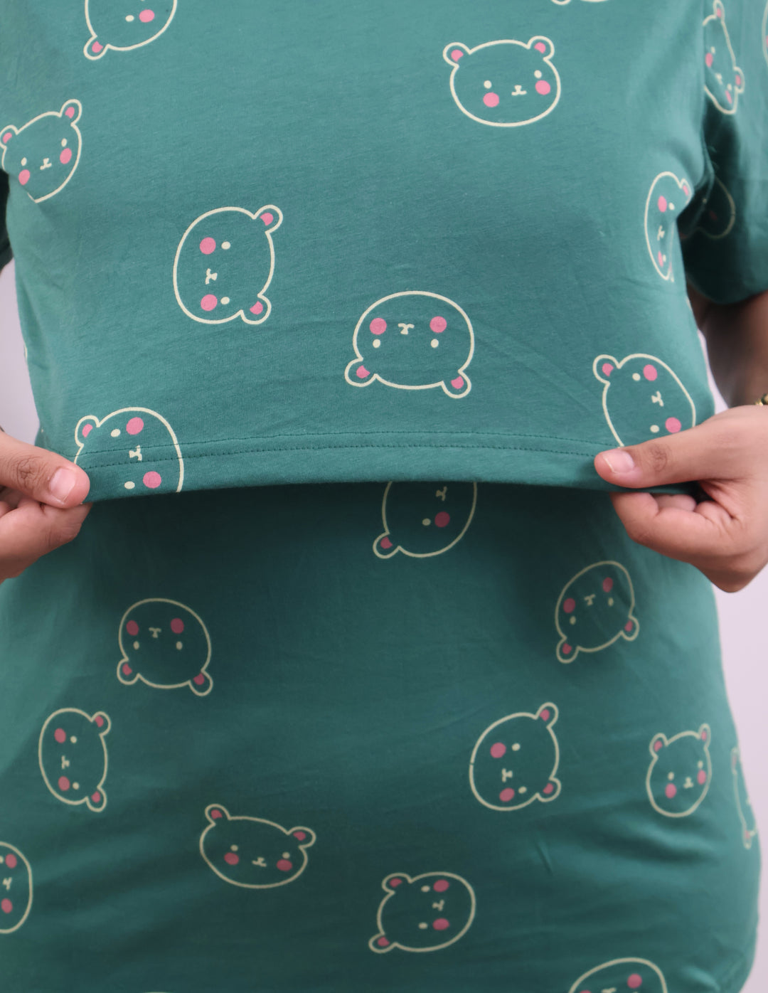 Anyia SoftCotton Maternity Top Pant Set