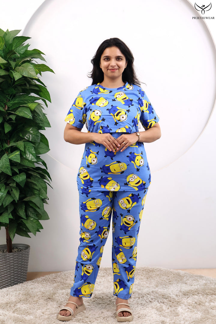 Atisha SoftCotton Maternity Top Pant Set