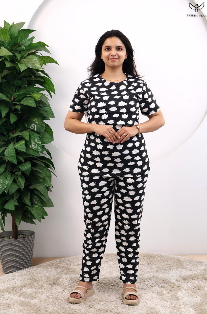 Avisha SoftCotton Maternity Top Pant Set