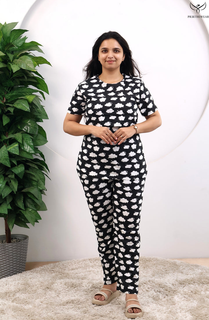 Avisha SoftCotton Maternity Top Pant Set