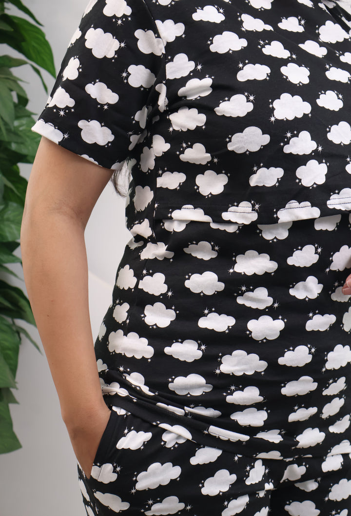 Avisha SoftCotton Maternity Top Pant Set