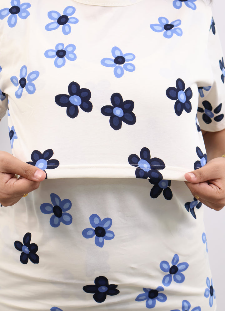 Jenika SoftCotton Maternity Top Pant Set