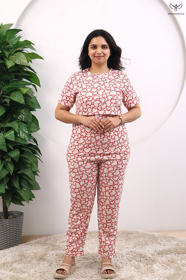 Arina SoftCotton Maternity Top Pant Set