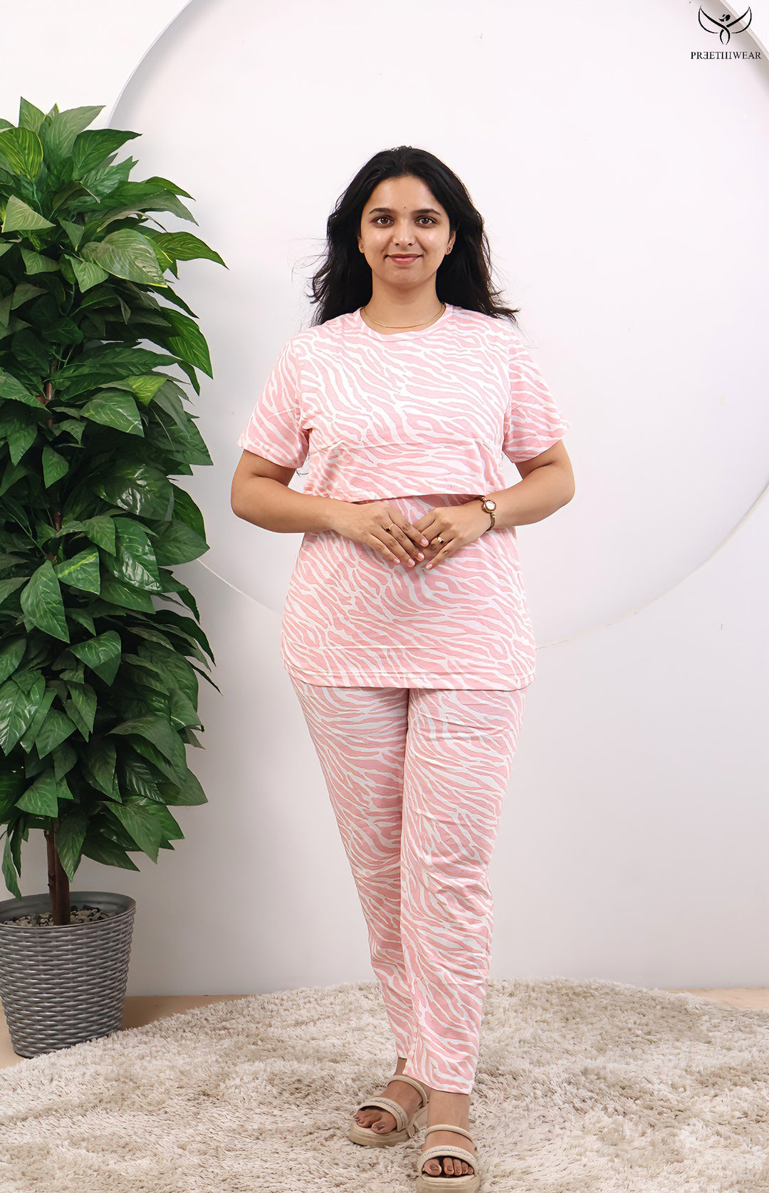 Yatika SoftCotton Maternity Top Pant Set