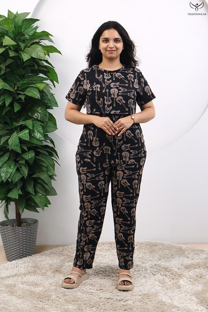 Fenal SoftCotton Maternity Top Pant Set
