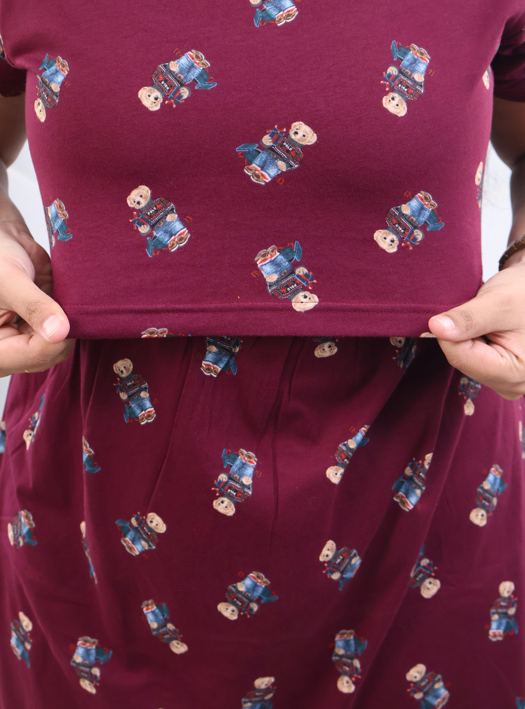 Khsira Soft Cotton Full Length Maternity Loungewear
