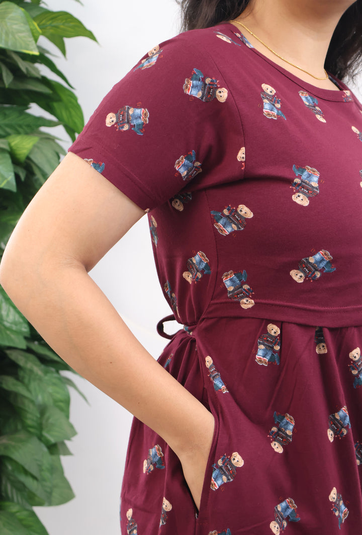 Khsira Soft Cotton Full Length Maternity Loungewear
