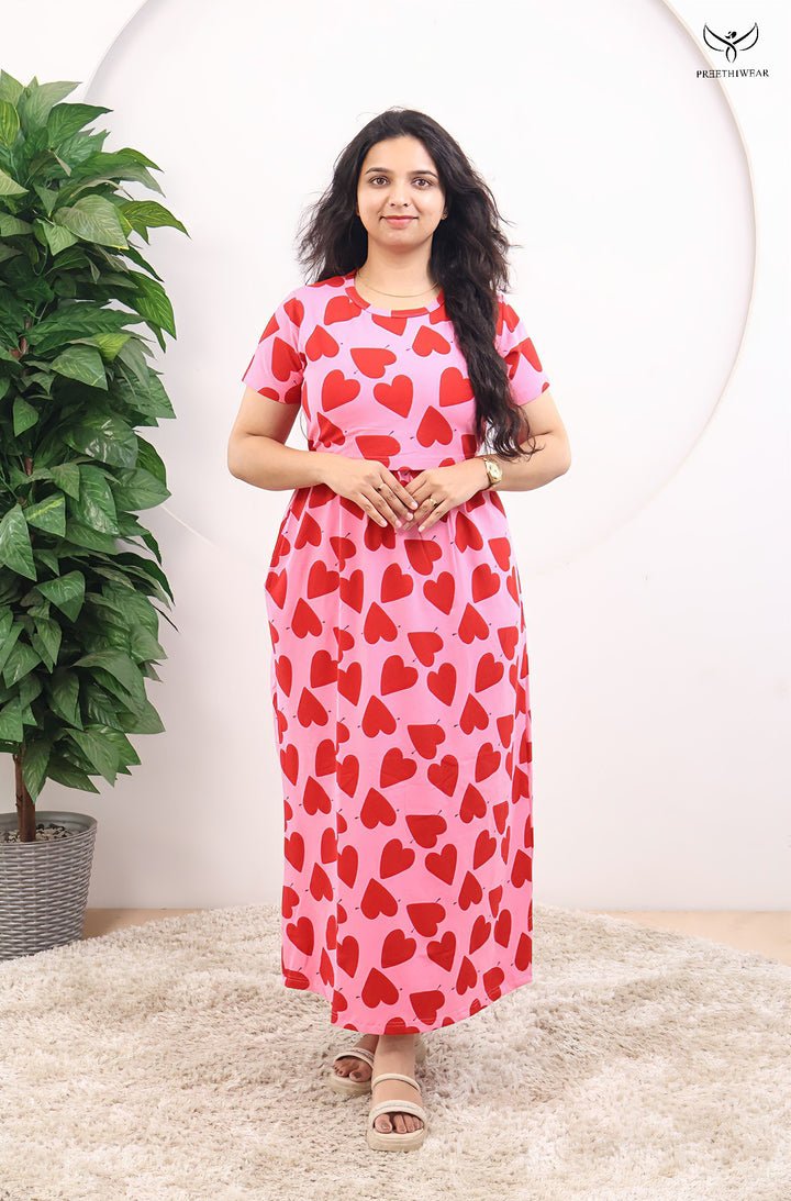 Arina Soft Cotton Full Length Maternity Loungewear