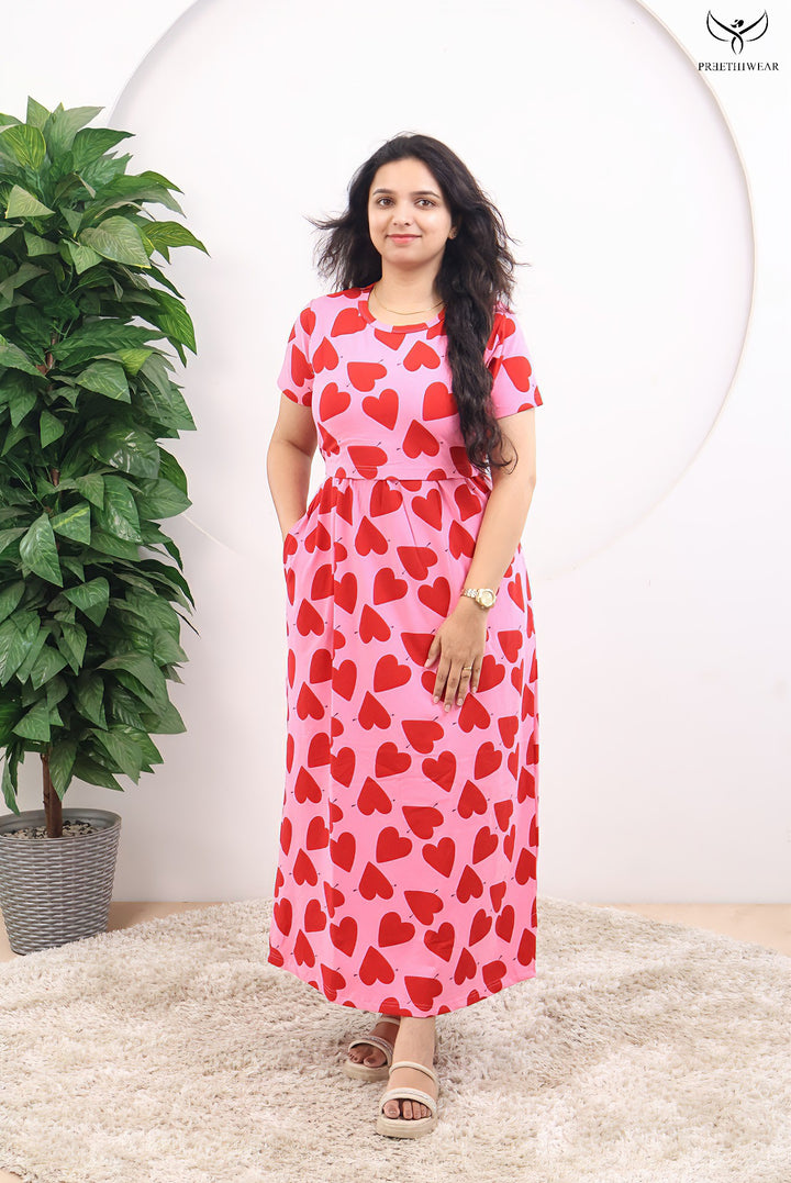 Arina Soft Cotton Full Length Maternity Loungewear