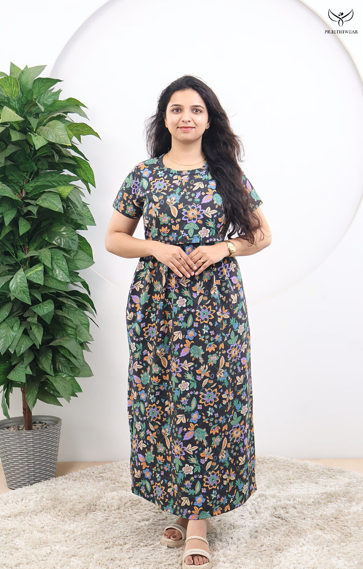 Turvi Soft Cotton Full Length Maternity Loungewear