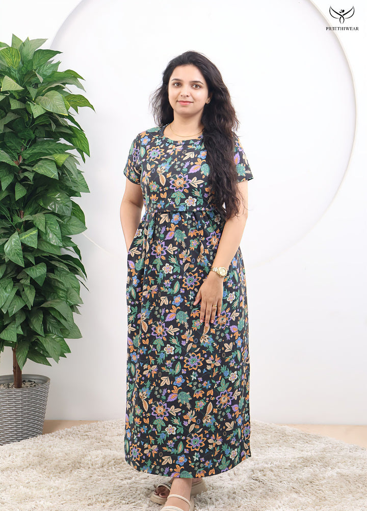 Turvi Soft Cotton Full Length Maternity Loungewear