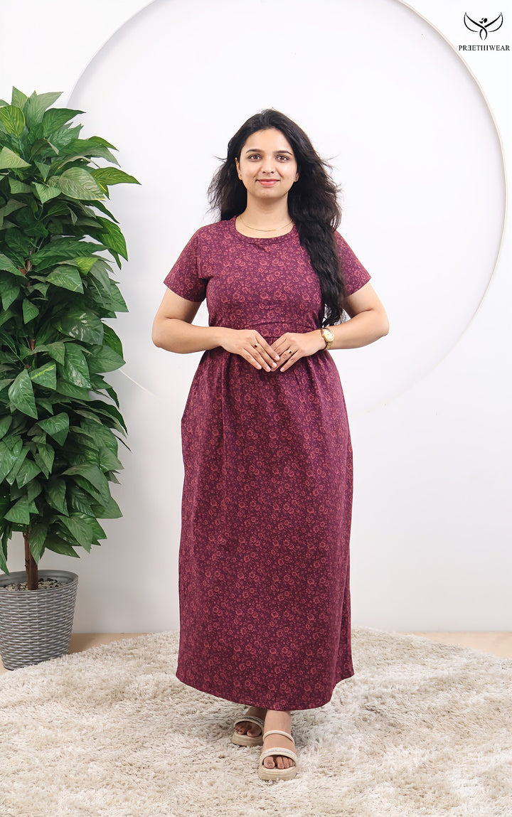 Selinya Soft Cotton Full Length Maternity Loungewear