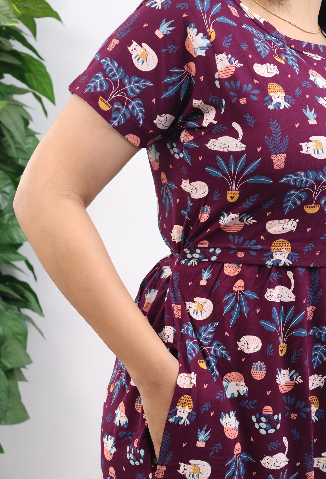 Irisya Soft Cotton Full Length Maternity Loungewear