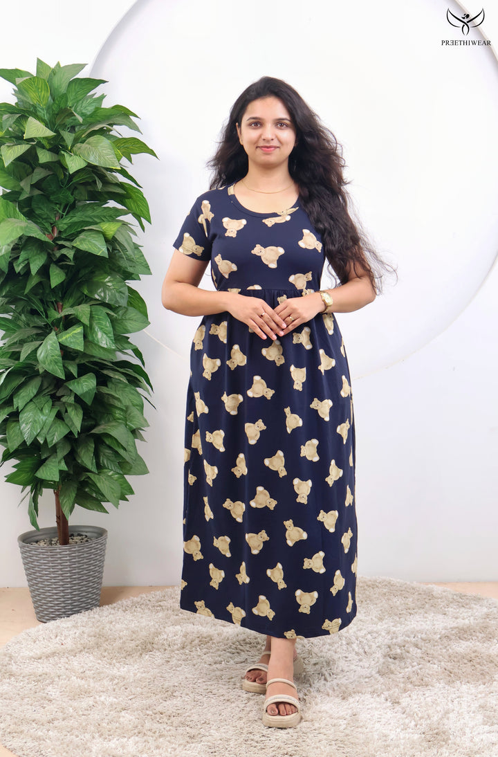 Yashica SoftCotton Full Length  Maxi Loungewear