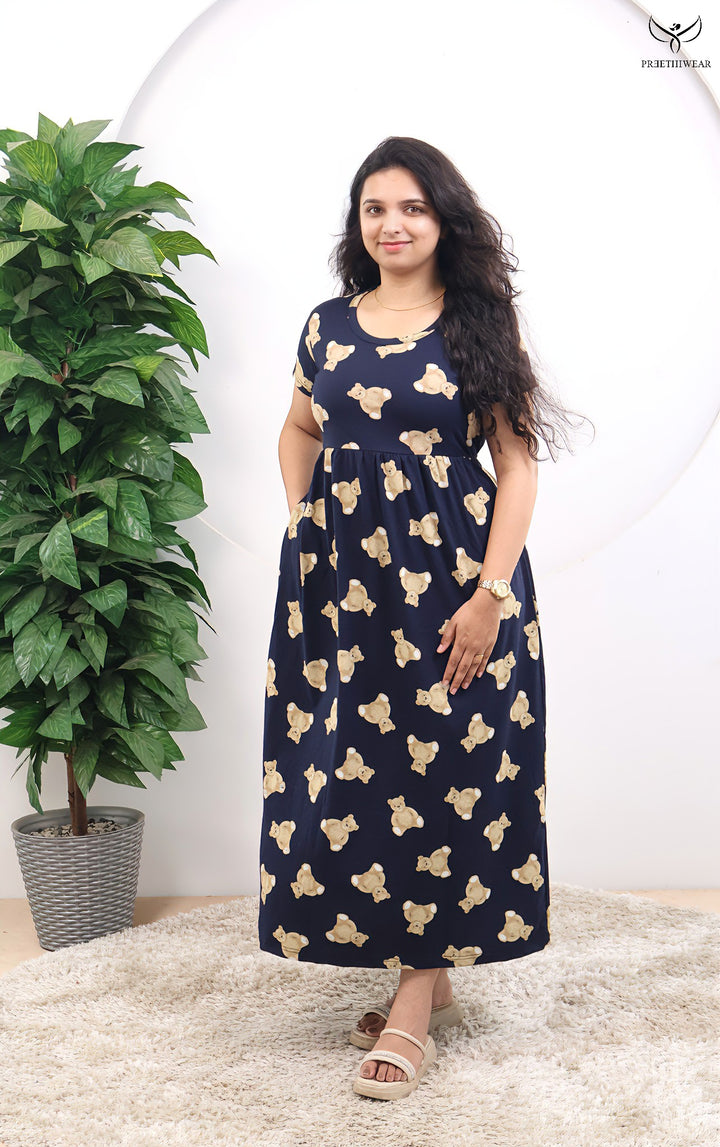 Yashica SoftCotton Full Length  Maxi Loungewear