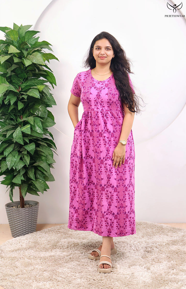 Mridini SoftCotton Full Length  Maxi Loungewear